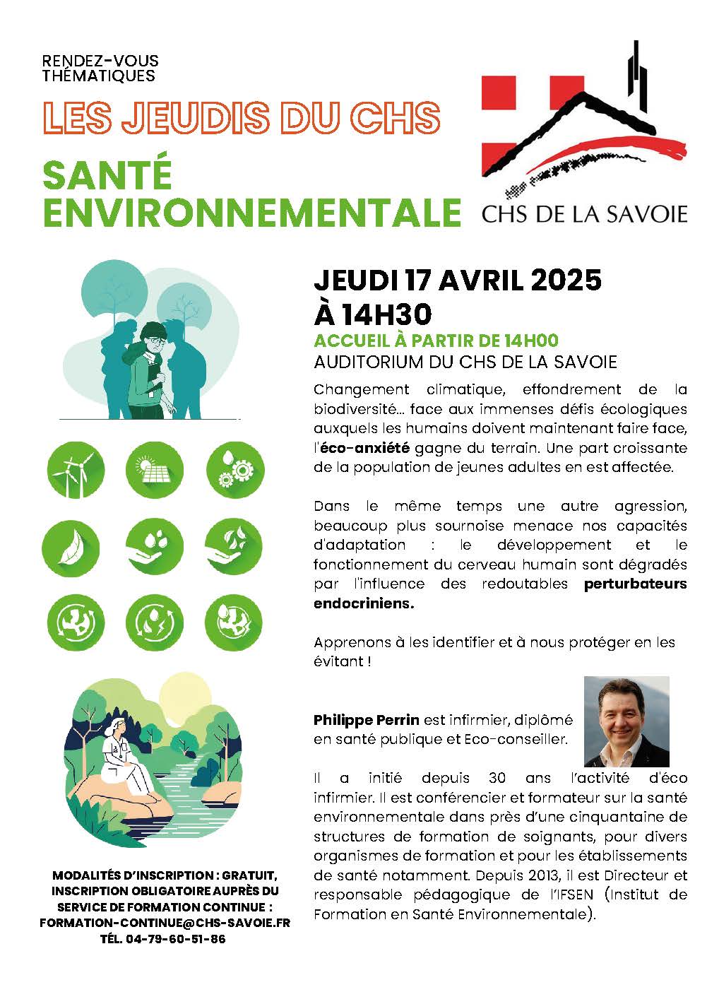 Prochain « Jeudi du CHS » : Santé Environnementale – 17 avril 2025